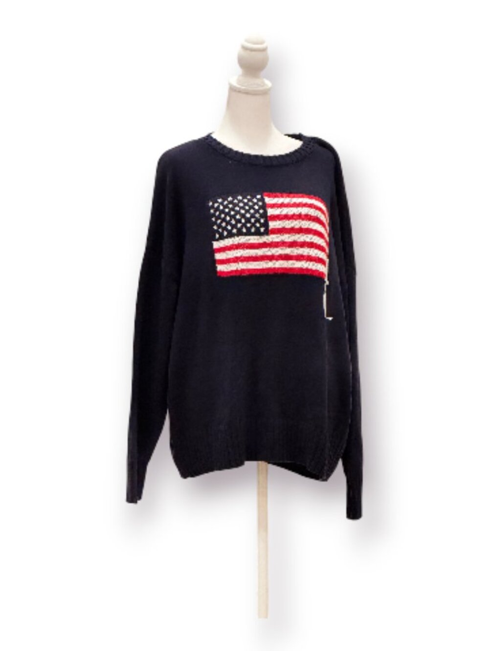 Wild Fable American Flag Knit Pullover Sweater Size XL NWOT - Picture 2 of 16